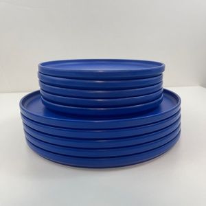 Set of 10 West Elm by Aaron Probyn Melamine Unbreakale Plates five 8”, five 10”